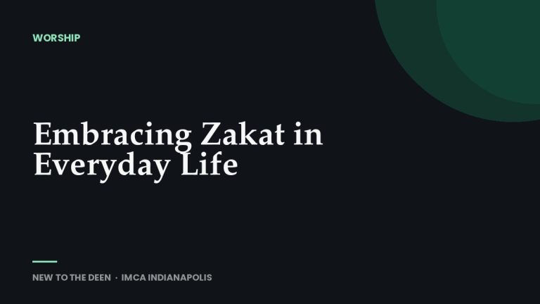 Embracing Zakat in Everyday Life
