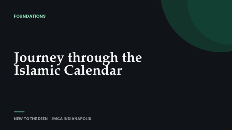 Journey through the Islamic Calendar